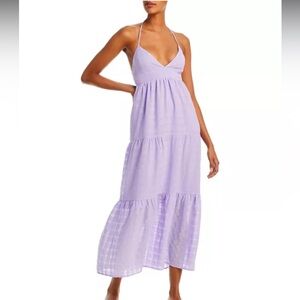 Aqua Halter Maxi Dress